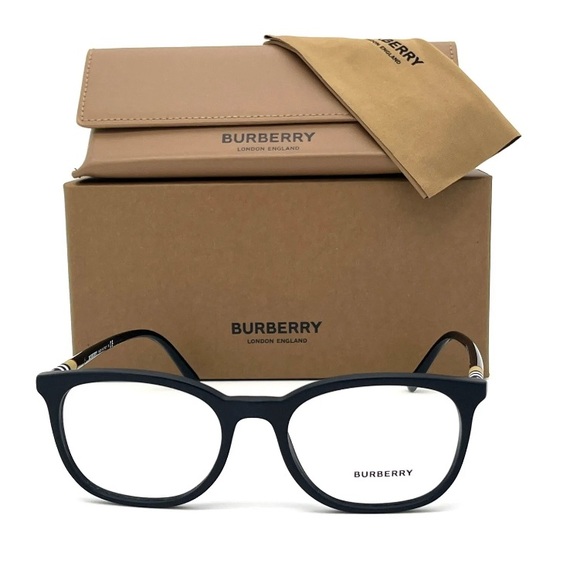 Authentic New - BURBERRY BE2266 3464 Matte Black / Demo Lens 54mm Eyeglasses - Picture 2 of 6